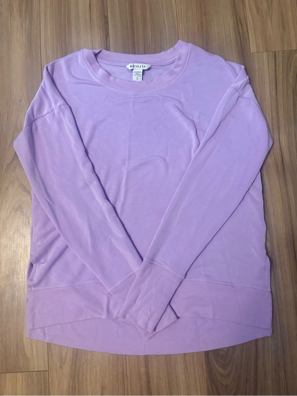 Athleta Pastel Lavender Crewneck Pullover